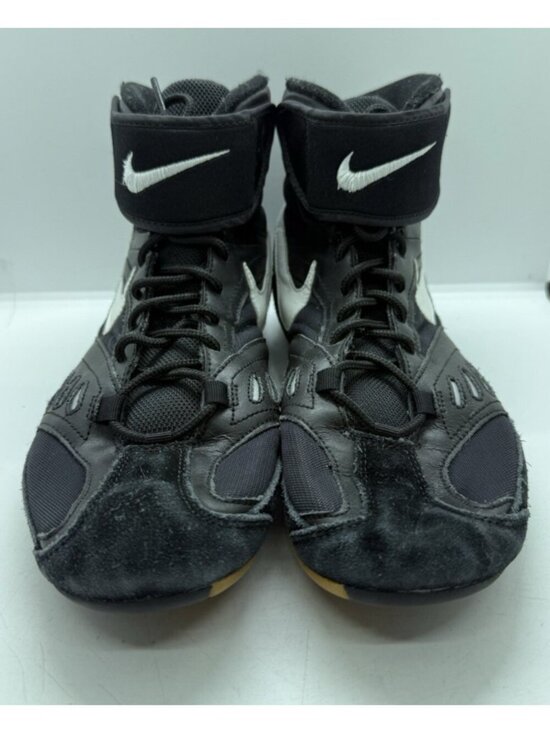 Vtg Nike Sidesweep V Men\'s Sz 12 Wrestling Takedown Shoes Black White 309147-012 main image 7